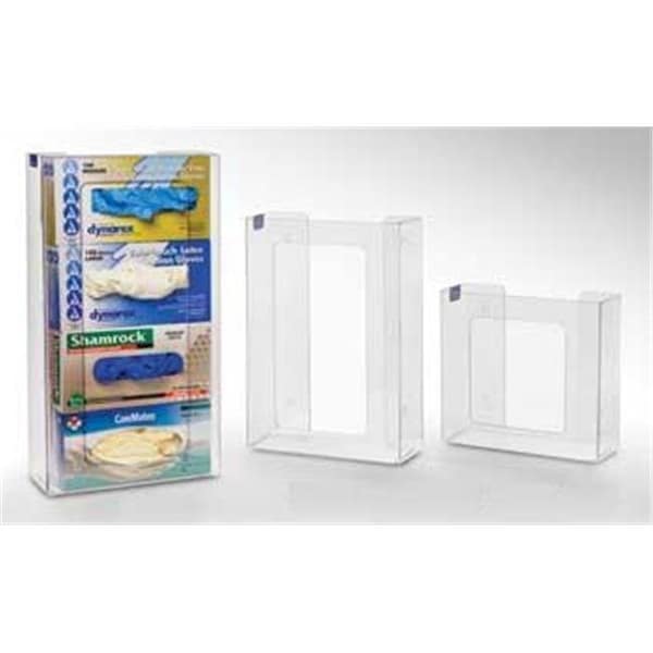 Rack Em Racks RackEm Racks 5103 2-Box Vertical Stacking Glove Dispensers - Clear Plastic 5103 - main